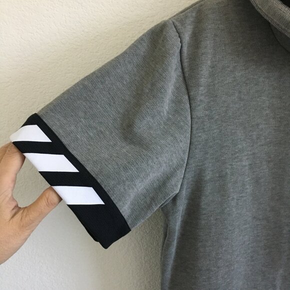 Adidas Performance Cross-Up 365 Hoodie Mens Medium Gray/Black Kangaroo Pocket - Picture 4 of 16